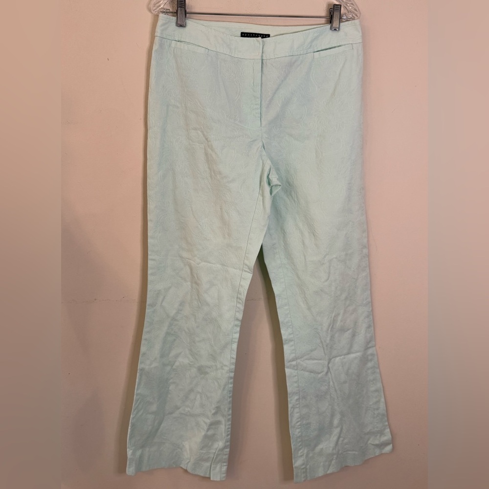 Apostrophe Light Mint Straight Leg Pants